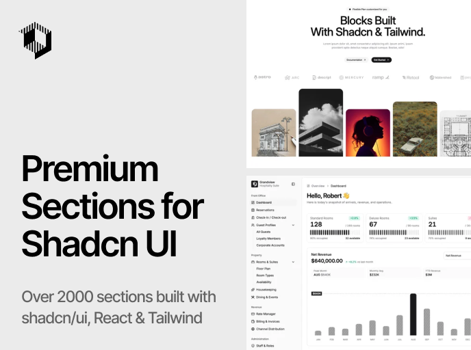 Shadcnblocks โ premium shadcn/ui blocks and templates